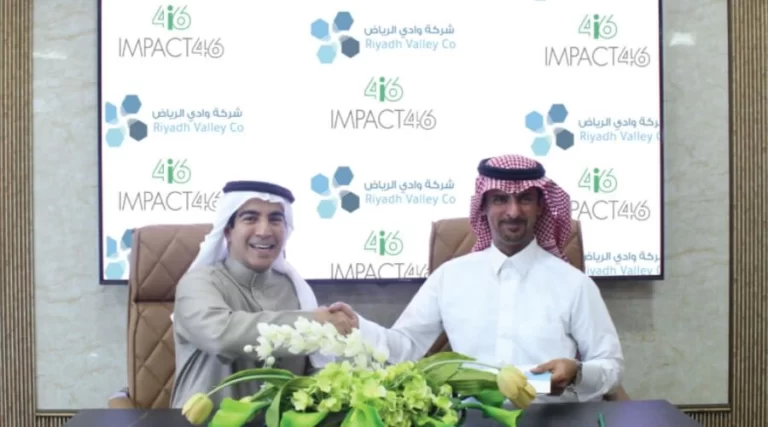 Dr. Khalid Al-Saleh, the CEO of Riyadh Valley Company with Abdulaziz Al-Omran, co-founder and CEO of IMPACT46